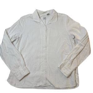Gap Button Down Corduroy Shirt Staple Preppy Collegiate Academia Lrg 100% cotton